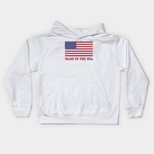 Patriotic Red White Blue Stars And Stripes Flag Kids Hoodie